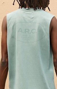 A.R.C. Seafoam Vintage Wash Cut Off Muscle T-Shirt