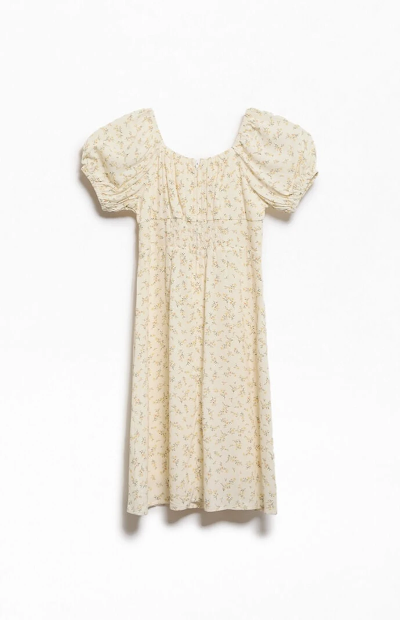 Pacsun Kids Floral Short Sleeve Mini Dress
