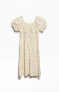 Pacsun Kids Floral Short Sleeve Mini Dress