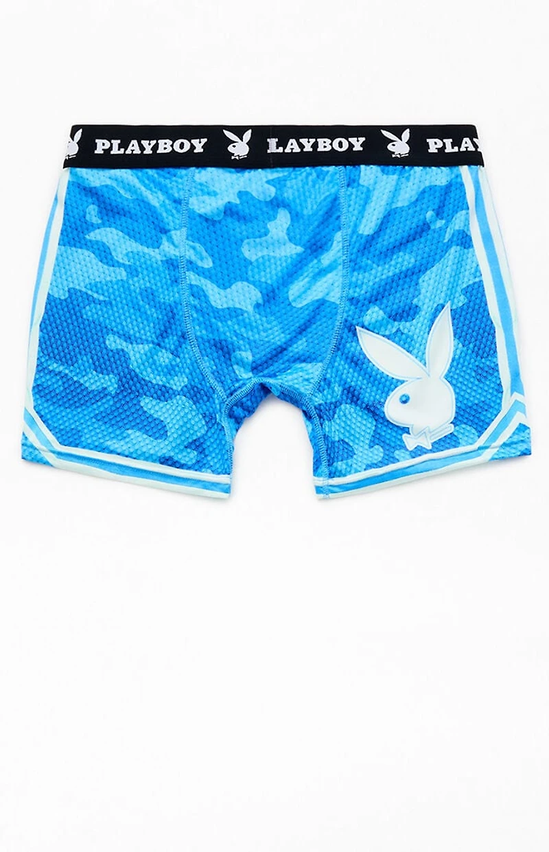 Playboy By PacSun Blue Camo Varsity Boxer Briefs