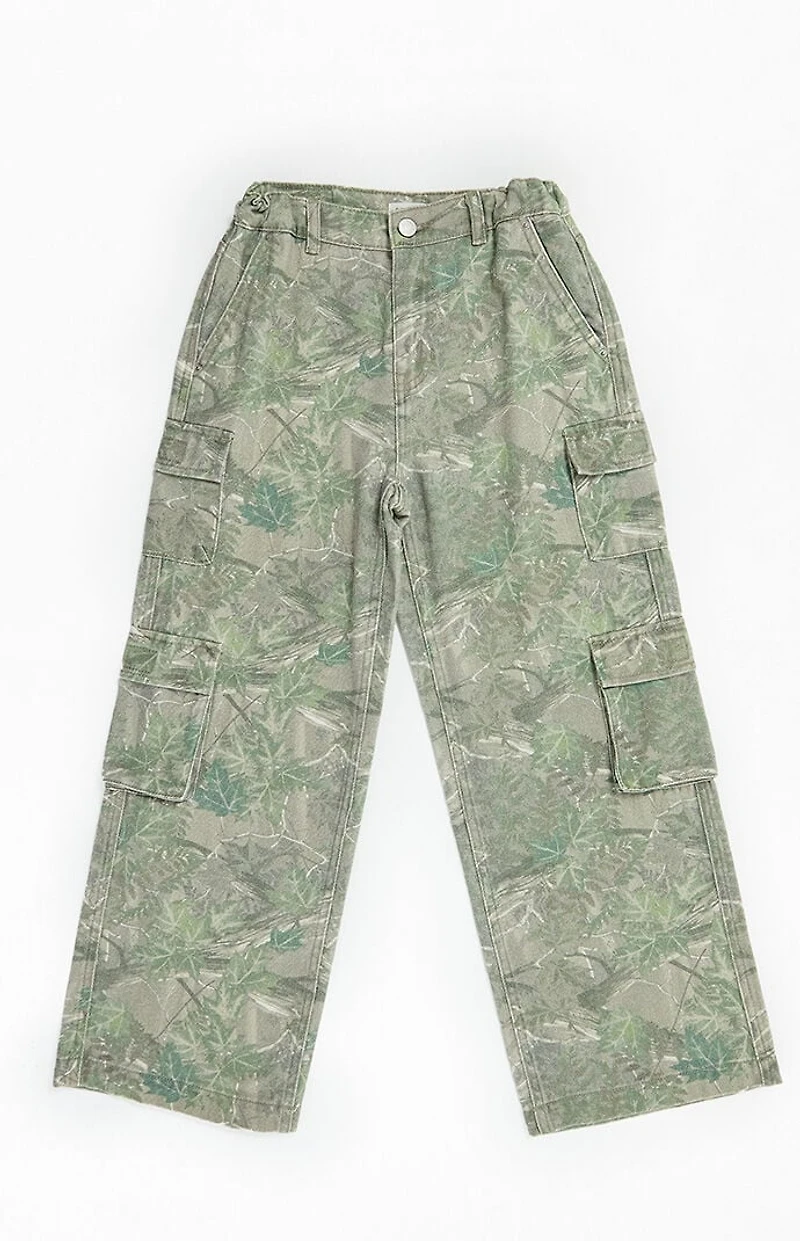 Pacsun Kids Camo Baggy Cargo Jeans