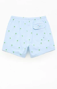 Bermies Palm Stripes Classic Line 5.5" Swim Trunks