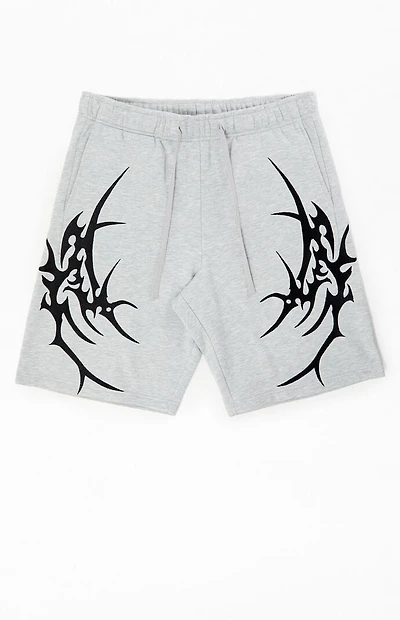 Pacsun Warping Time Fleece Sweat Shorts