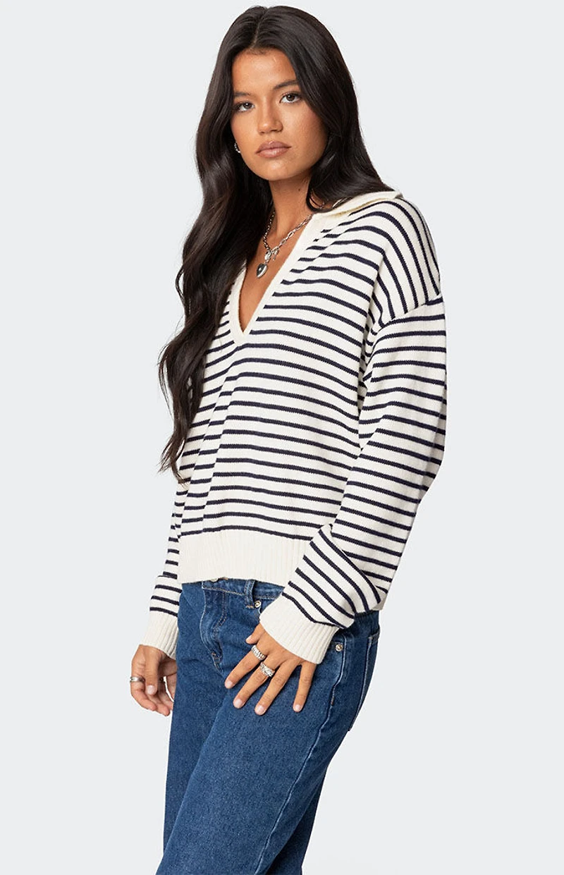 Edikted Copenhagen Oversized Striped Sweater