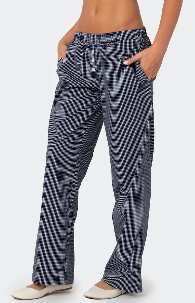 Edikted Ellery Checkered Pants