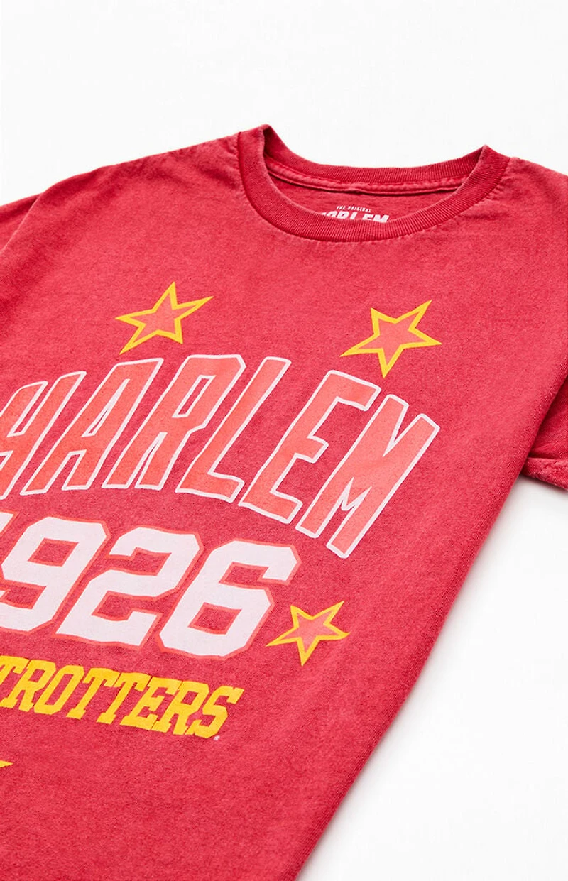 Kids Washed Red Harlem Globetrotters T-Shirt