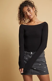 Beverly and Beck Hallie Off-The-Shoulder Sweater
