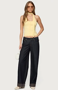 Edikted Two Piece Knit Halter Top