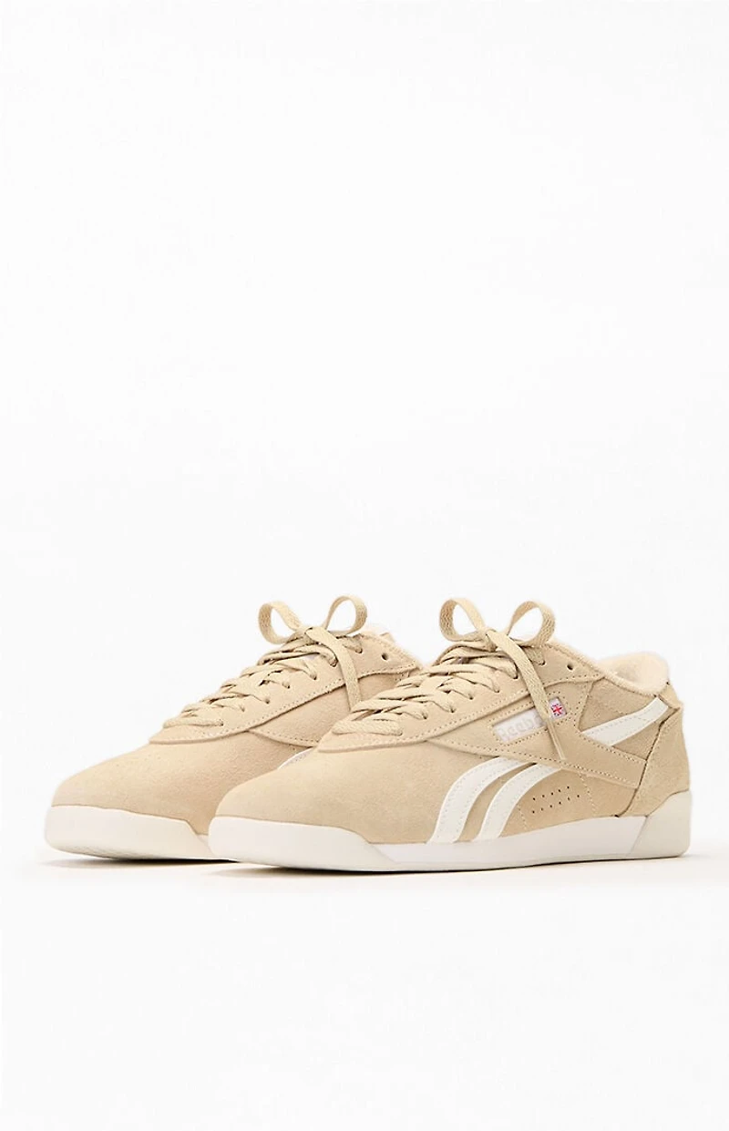 Reebok Women's Tan Freestyle Lo Sneakers