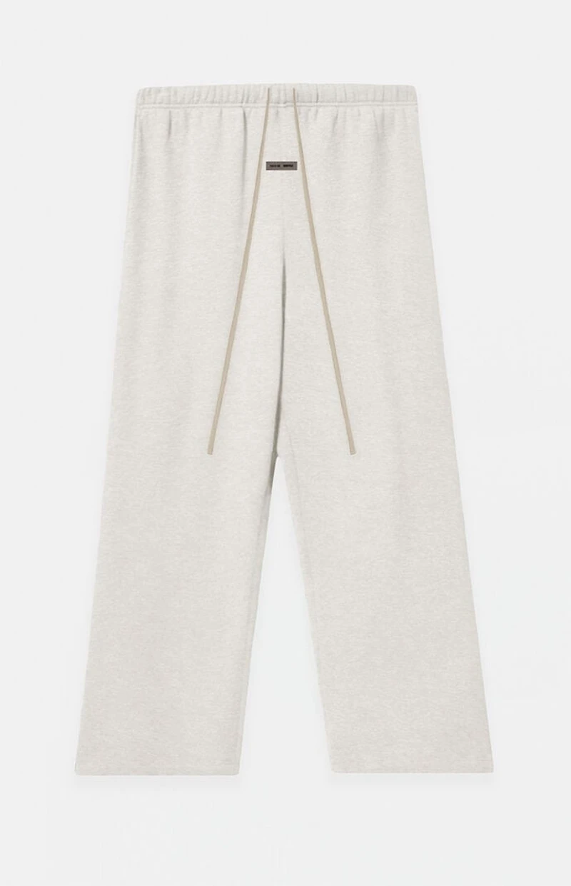 Fear of God ESSENTIALS Heather Oatmeal Fleece Flare Sweatpants