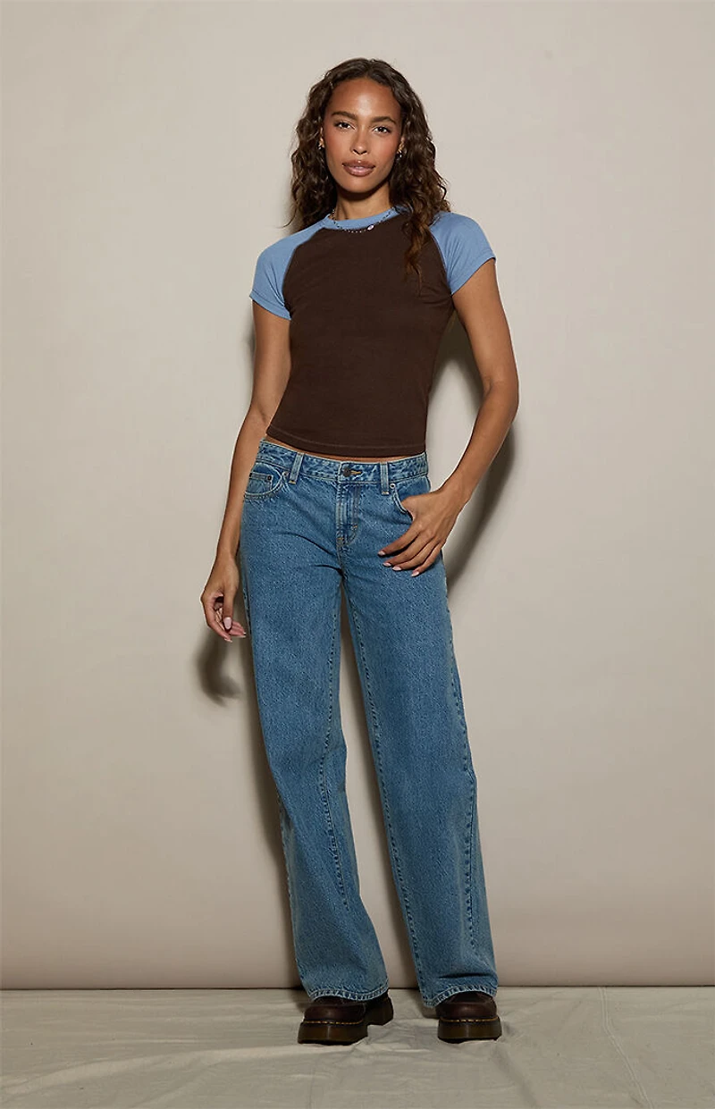Pacsun Callie Short Sleeve Baseball T-Shirt