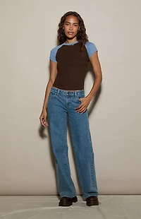 Pacsun Callie Short Sleeve Baseball T-Shirt