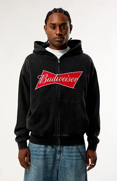 Budweiser by Pacsun Logo Zip Up Hoodie