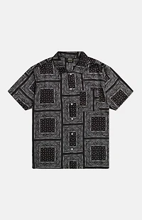 WeSC Black Bandana Camp Shirt
