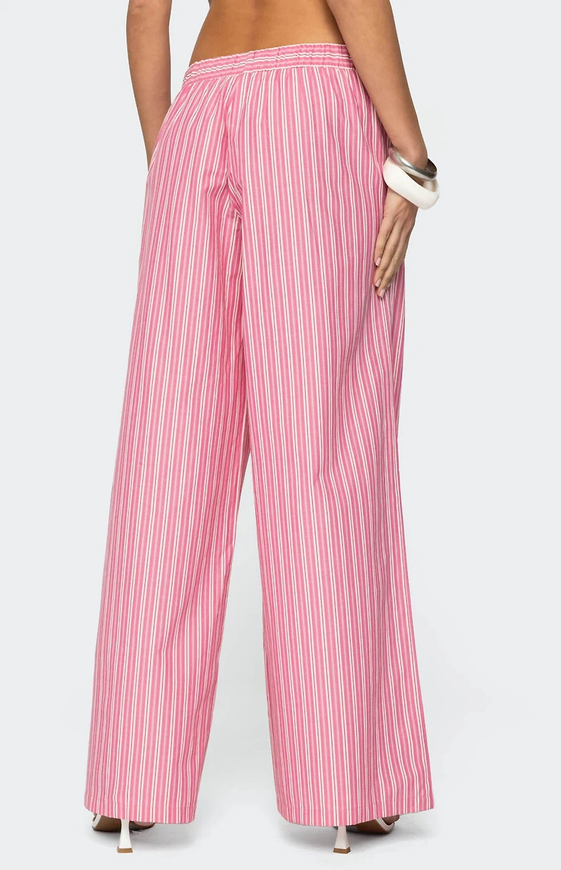 Edikted Maggy Striped Wide Leg Pants