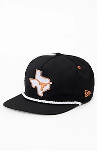 New Era Texas Longhorns Nylon Golfer Rope Snapback Hat