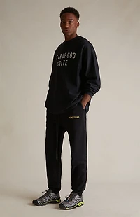 Fear of God ESSENTIALS Black Heavy Long Sleeve T-Shirt