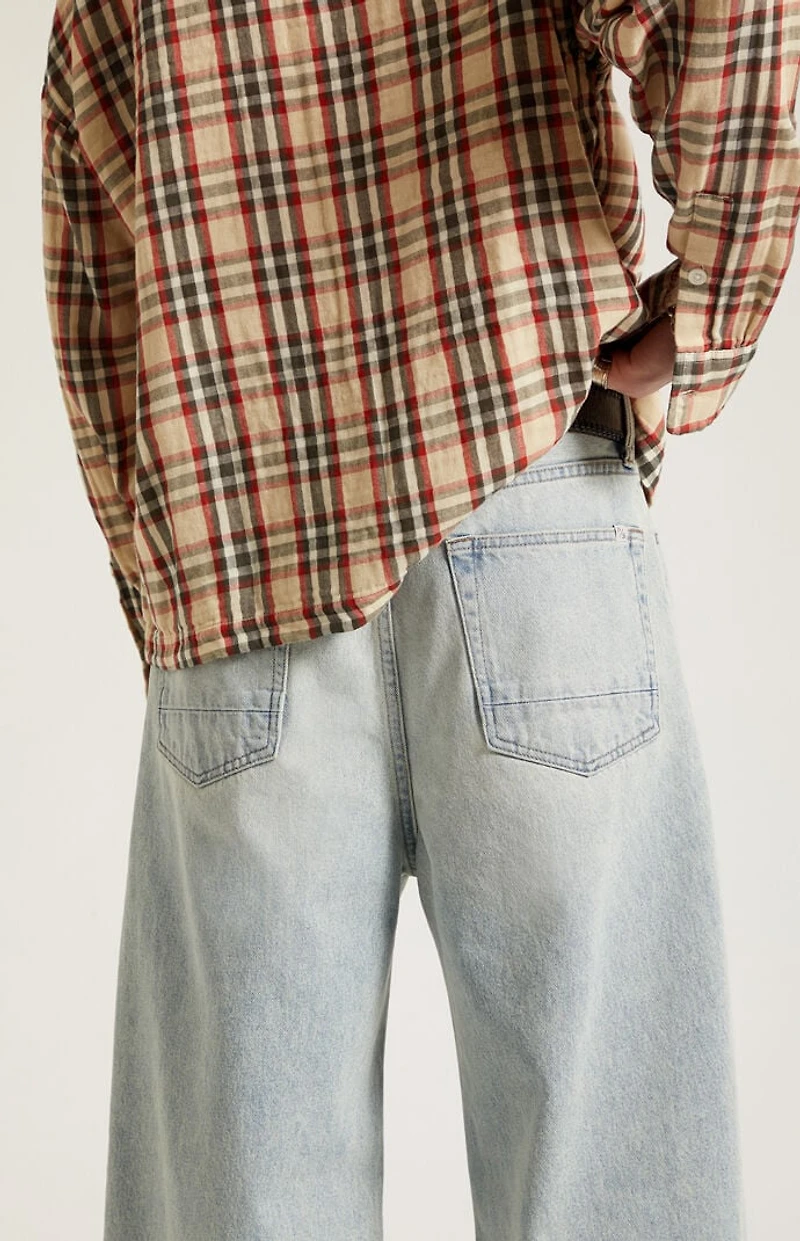 Pacsun Blake Extreme Baggy Jeans Light Blue