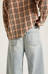 Pacsun Blake Extreme Baggy Jeans Light Blue