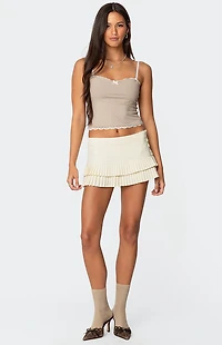 Edikted Alara Lace Trim Tank Top