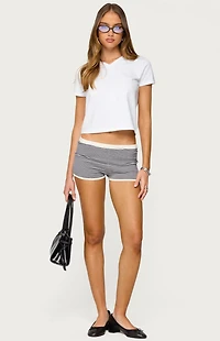 Edikted Ornella V Neck T-Shirt