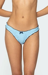 Edikted Golden Ruffle Edge Bikini Bottom