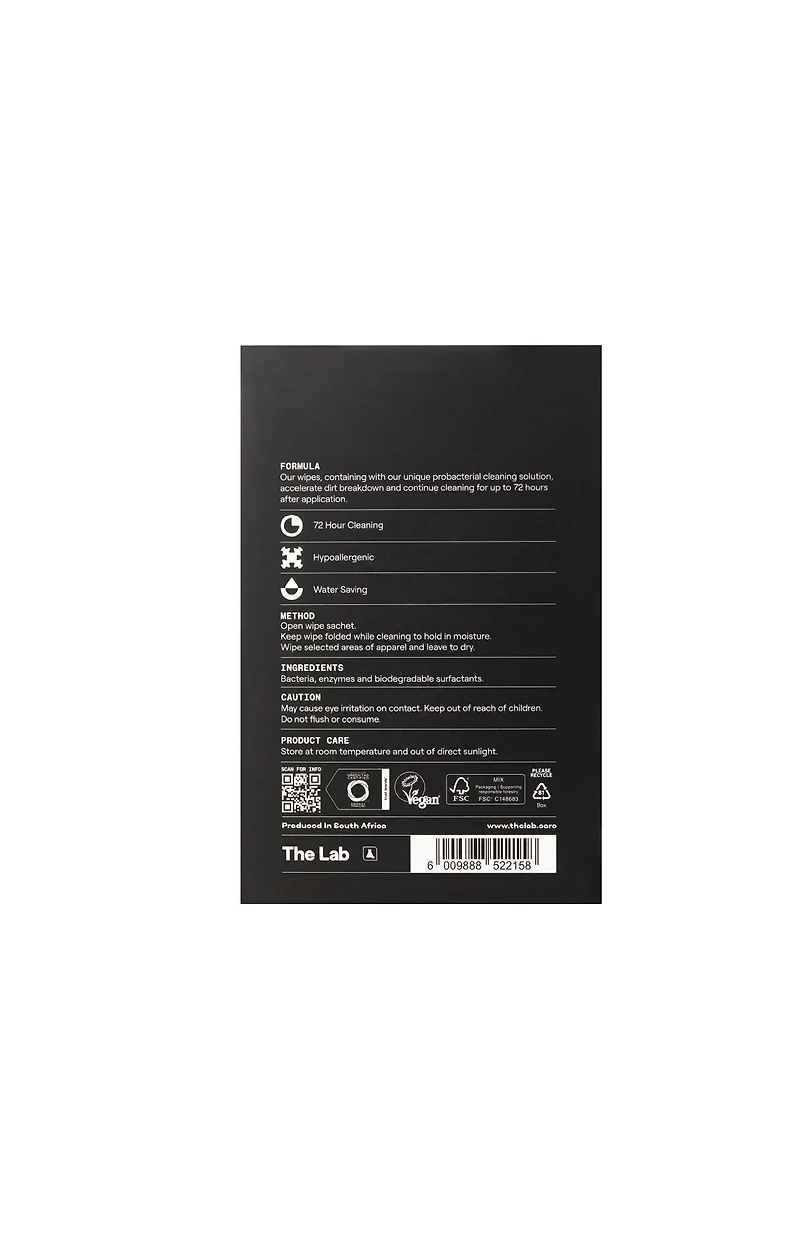 The Lab Apparel Refresh Wipes