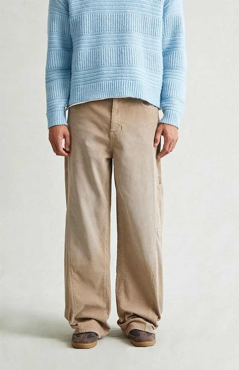 Pacsun Blake Extreme Baggy Pants Corduroy Carpenter Tan