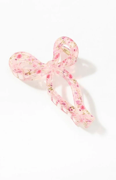 LA Hearts Floral Bow Hair Claw Clip