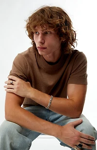 FIELD OF STUDY by Pacsun Taupe Crew Neck Sweater T-Shirt