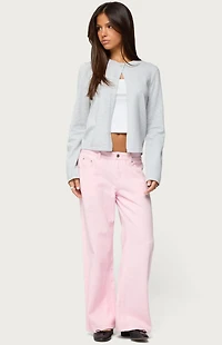 Edikted Jenie Split Front Knit Cardigan