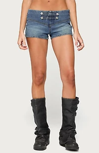 Edikted Jazzy Denim Naploeon Shorts