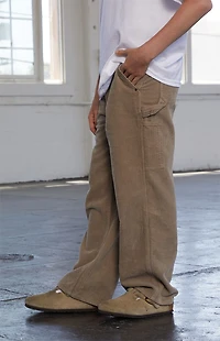 Pacsun Kids Baggy Pants Corduroy Carpenter Brown