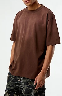 Pacsun Brown Premium Potassium Wash T-Shirt