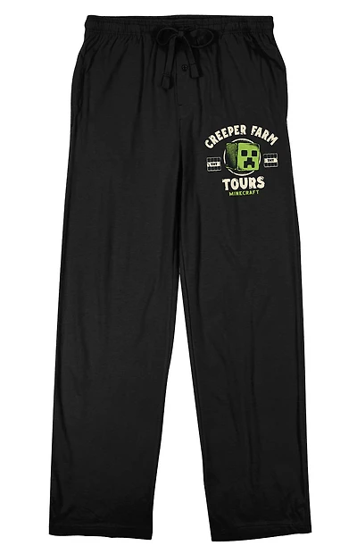 Minecraft Creeper Farm Tours Pajama Pants