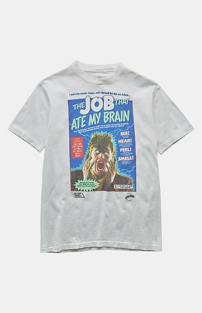 PS VINTAGE 90s the Job That Ate My Brain Graphic T-Shirt