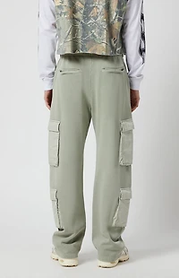 Pacsun Gray Baggy Cargo Sweatpants