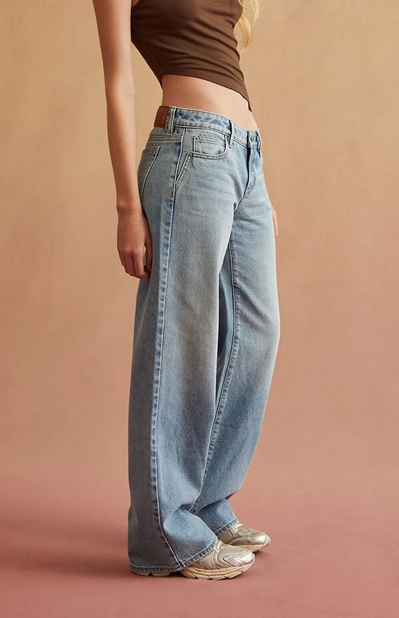 RARE DNM EDIT Light Blue Low Rise Girlfriend Jeans