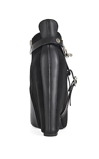 AZALEA WANG Women's Abyss Black Platform Hardware Booties