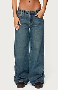 Edikted Heartly Low Rise Straight Leg Jeans