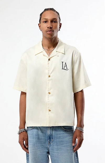 Pacsun Los Angeles Embroidered Camp Shirt