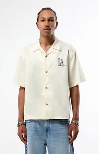Pacsun Los Angeles Embroidered Camp Shirt