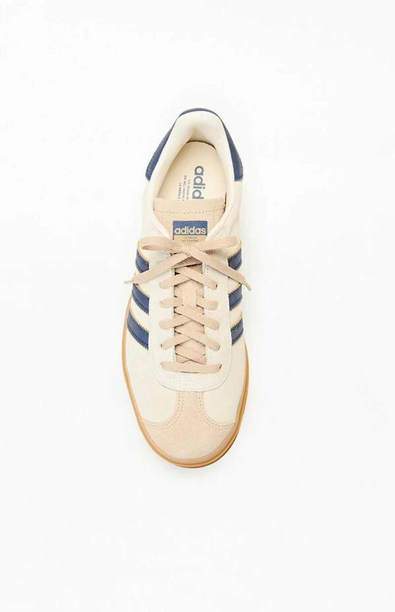 adidas Women's Tan & Black Gazelle Bold Sneakers