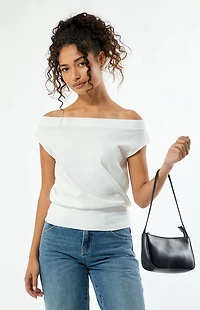 Est. PAC 1980 Sunday Off-The-Shoulder T-Shirt