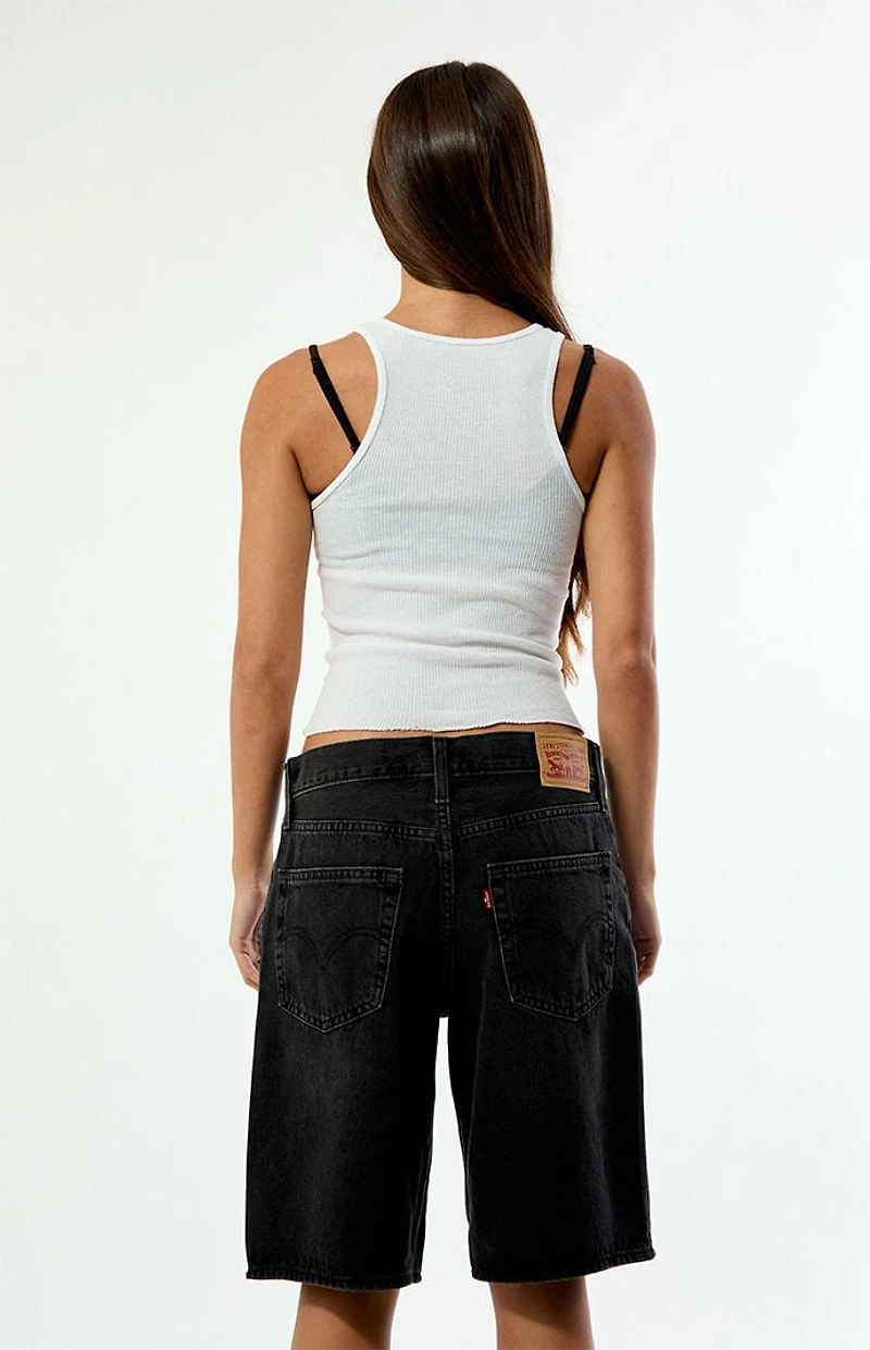 Levi's Black Middy Jorts