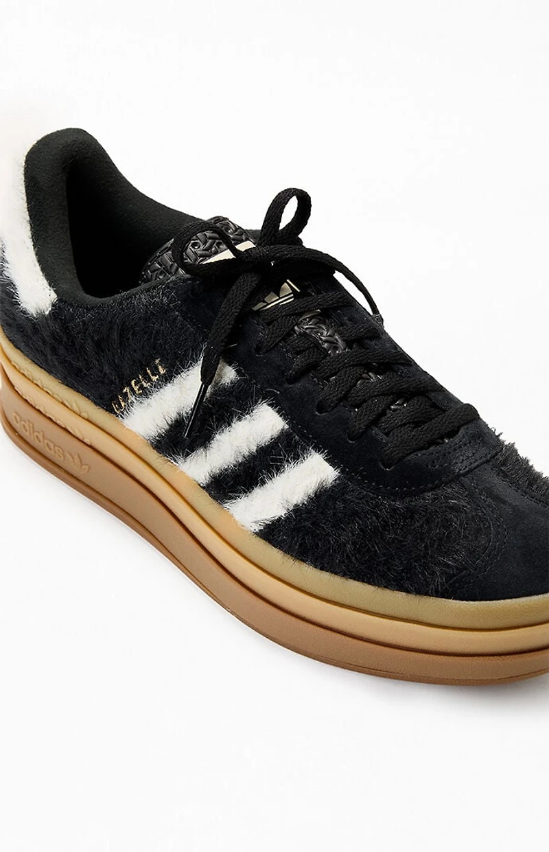 adidas Women's Black & White Gazelle Bold Sneakers
