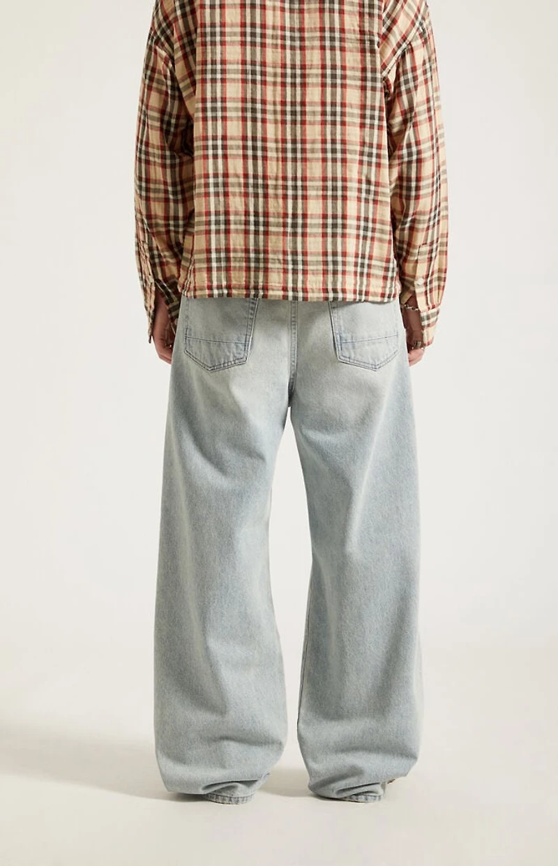 Pacsun Blake Extreme Baggy Jeans Light Blue