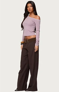 Edikted Emmiline Lacey Off Shoulder Top