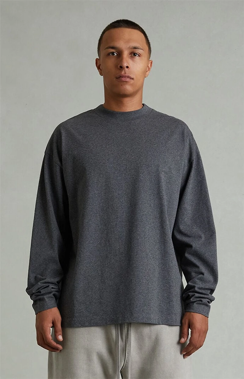 Fear of God ESSENTIALS Charcoal Heather Classic Long Sleeve T-Shirt