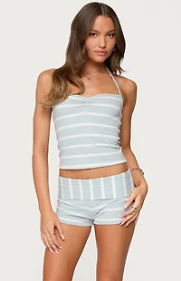 Edikted Lorenza Striped Halter Top